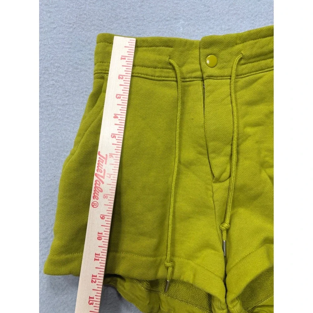 Nike Sportswear XS Chill Terry Snap Waist French Shorts High Rise‎ Volt Green